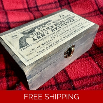 Wooden Colt .45 Saa Cartridge  Box v2
